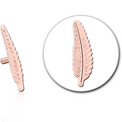 14K ROSE GOLD ATTACHMENT FOR 1.2MM INTERNALLY THREADED PINS