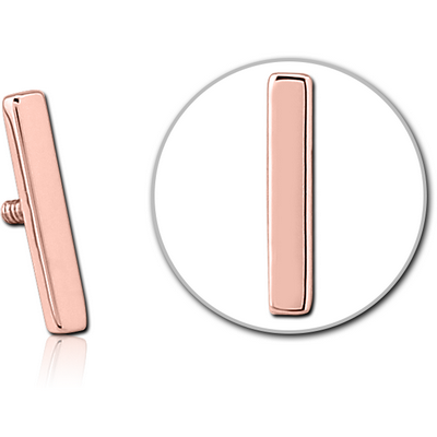 14K ROSE GOLD ATTACHMENT FOR 1.2MM INTERNALLY THREADED PINS