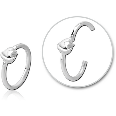 SURGICAL STEEL HINGED SEPTUM RING - EYE STAR