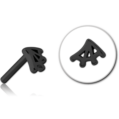 BLACK PVD COATED SURGICAL STEEL THREADLESS ATTACHMENT - WEB