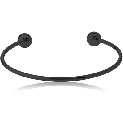 BLACK PVD COATED SURGICAL STEEL BANGLE