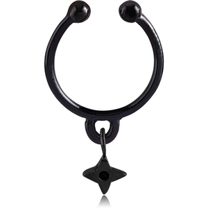 Fake black septum on sale ring