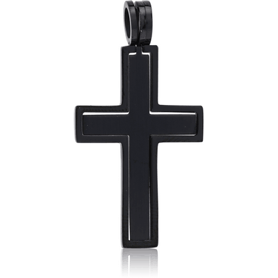 BLACK PVD COATED STAINLESS STEEL PENDANT