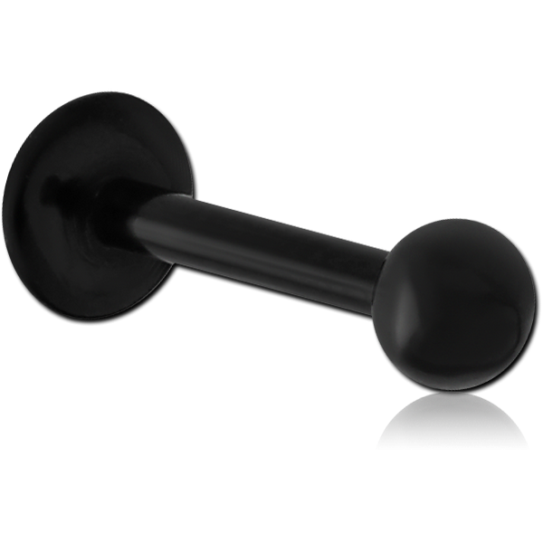 BLACK PVD COATED TITANIUM INTERNALLY THREADED LABRET