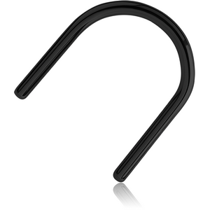 BLACK PVD COATED SURGICAL STEEL U SHAPE SEPTUM RETAINER