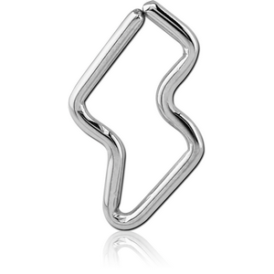 SURGICAL STEEL OPEN BOLT SEAMLESS RING