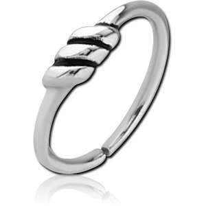 SURGICAL STEEL SEAMLESS RING - TWIST