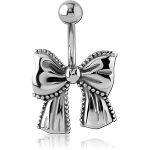 SURGICAL STEEL NAVEL BANANA - BOW