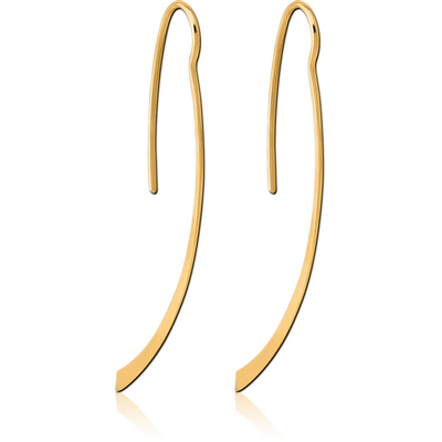 GOLD PVD COATED BRASS EARRINGS PAIR