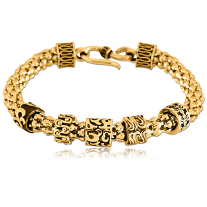 GOLD PVD COATED SURGICAL STEEL BRACELET