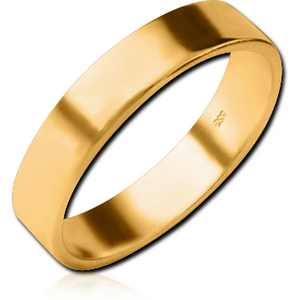 STERLING SILVER 925 GOLD PVD COATED RING - BAND