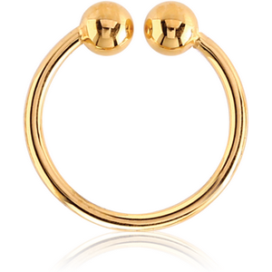 GOLD PVD COATED SURGICAL STEEL NOSE RING