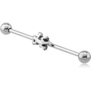 SURGICAL STEEL SALAMANDER INDUSTRIAL BARBELL