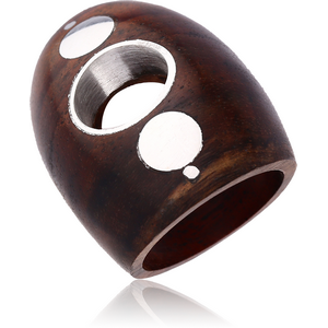 ORGANIC WOODEN RING INLAID