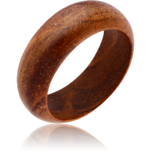 ORGANIC WOODEN RING PLAIN TEAK ROUND