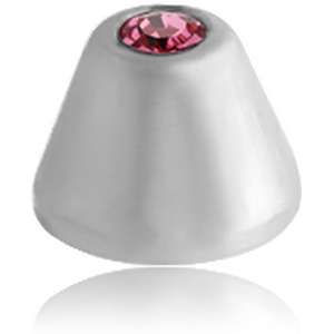 SURGICAL STEEL JEWELLED MICRO CONE