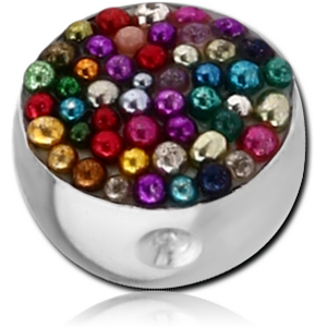 SURGICAL STEEL MULTICOLOUR BALLS FOR BALL CLOSURE RING