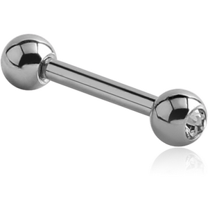 SURGICAL STEEL OPTIMA CRYSTAL JEWELLED MICRO BARBELL