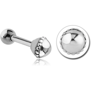 SURGICAL STEEL TRAGUS MICRO BARBELL