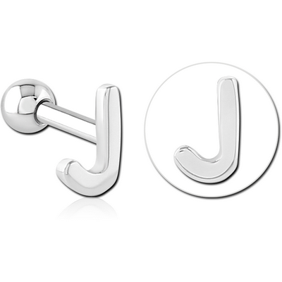 SURGICAL STEEL TRAGUS MICRO BARBELL - J