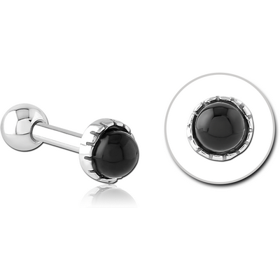 SURGICAL STEEL JEWELLED TRAGUS MICRO BARBELL