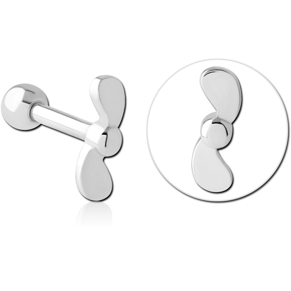 SURGICAL STEEL TRAGUS MICRO BARBELL