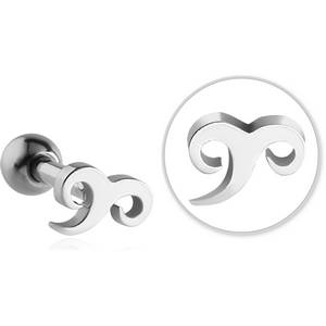 SURGICAL STEEL TRAGUS MICRO BARBELL