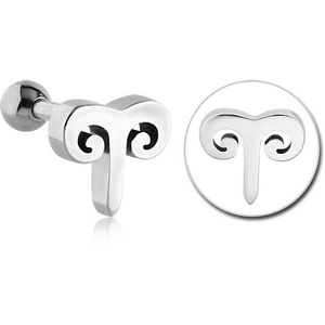 SURGICAL STEEL ARIES THREADED ATTACHMENT TRAGUS MICRO BARBELL