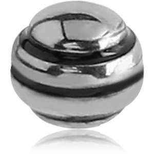 SURGICAL STEEL MICRO STRIPED BALL