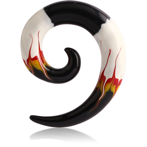 PAINTED ACRYLIC EAR SPIRAL