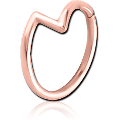 ROSE GOLD PVD COATED SURGICAL STEEL SEAMLESS RING