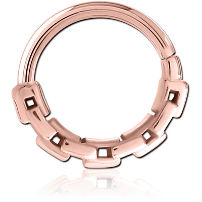 ROSE GOLD PVD COATED SURGICAL STEEL SEAMLESS RING