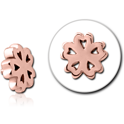 ROSE GOLD PVD COATED SURGICAL STEEL MICRO ATTACHMENT FOR 1.2MM INTERNALLY THREADED PINS