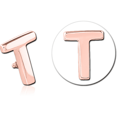 ROSE GOLD PVD COATED SURGICAL STEEL MICRO ATTACHMENT FOR 1.2MM INTERNALLY THREADED PINS - T