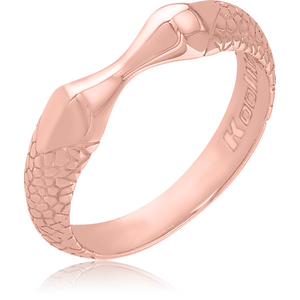 ROSE GOLD PVD COATED SURGICAL STEEL KOOL KATANA RING