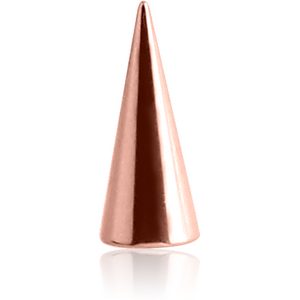 ROSE GOLD PVD COATED SURGICAL STEEL MICRO LONG CONE