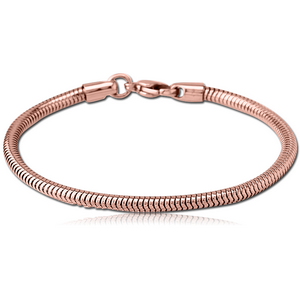 ROSE GOLD PVD COATED SURGICAL STEEL BRACELET