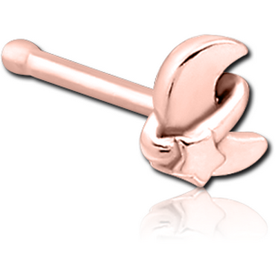 ROSE GOLD PVD COATED SURGICAL STEEL NOSE BONE