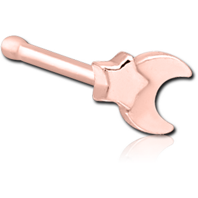 ROSE GOLD PVD COATED SURGICAL STEEL NOSE BONE