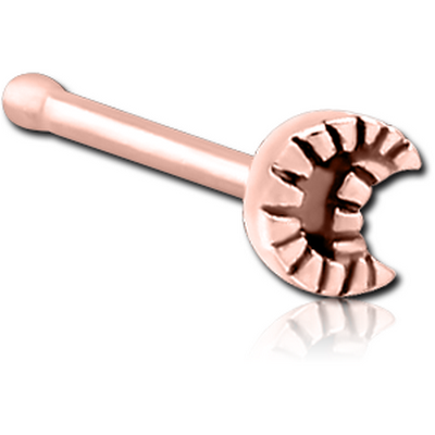 ROSE GOLD PVD COATED SURGICAL STEEL NOSE BONE