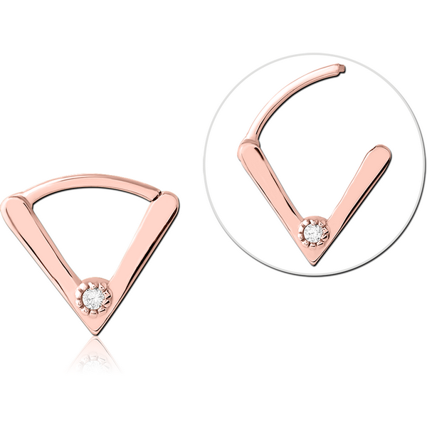 ROSE GOLD PVD COATED SURGICAL STEEL JEWELLED MULTI PURPOSE CLICKER