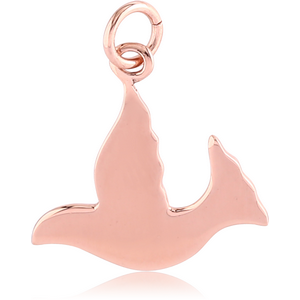 STERLING SILVER 925 ROSE GOLD PVD COATED PENDANT - PIDGIN