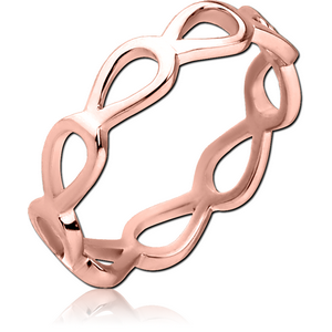 STERLING SILVER 925 ROSE GOLD PVD COATED RING