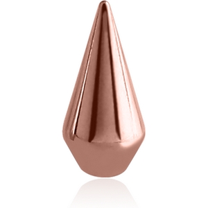 ROSE GOLD PVD COATED SURGICAL STEEL SPEAR CONE