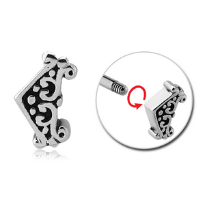 SURGICAL STEEL ATTACHMENT FOR 1.6MM THREADED PINS - FILIGREE