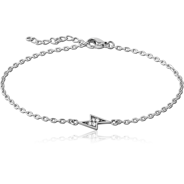 SURGICAL STEEL JEWELLED BRACELET