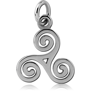 SURGICAL STEEL CHARM - FILIGREE