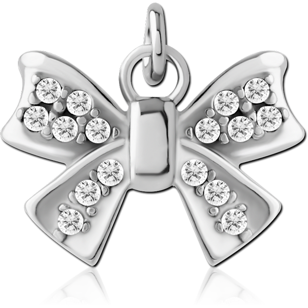 SURGICAL STEEL JEWELLED CHARM