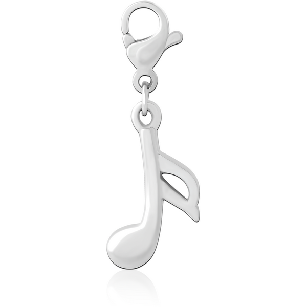 SURGICAL STEEL CHARM WITH LOBSTER LOCKER