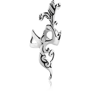 SURGICAL STEEL EAR CUFF - BRANCH WITH LEAFS